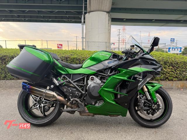 Ｎｉｎｊａ　Ｈ２　ＳＸ　ＳＥ　純正サイドパニアケース　トリックスタースリップオンマフラー　ビートバックステップ　リアキャリア