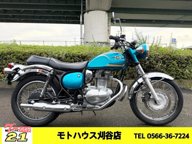 エストレヤ　エンジンガード　グリップヒーター　ブルー