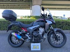 ホンダ　４００Ｘ　モリワキスリップオンマフラーリアキャリア　アラーム　パニアケース　ハンドガード　グリップヒーター　ＥＴＣ