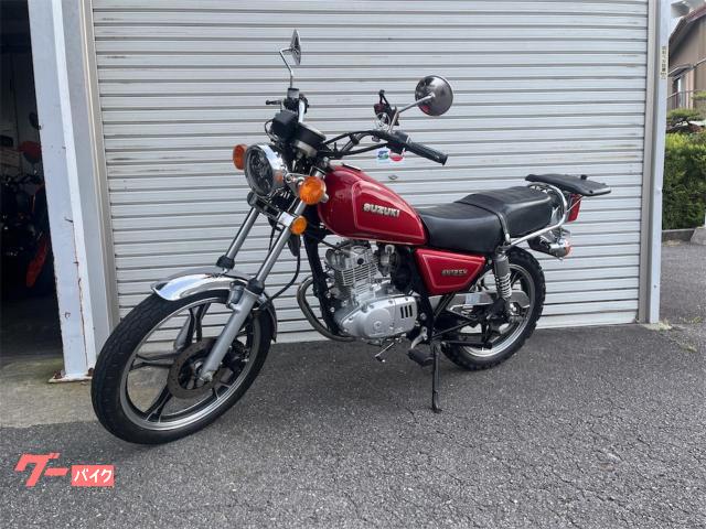 【大阪市】SUZUKI GN125H 新品バッテリーキャブOH済 スズキ バイク スズキ GN125H 1オーナー バッテリー交換済 リヤBOXあり