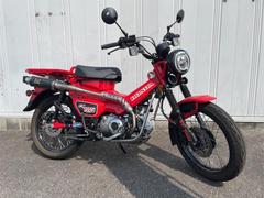 ホンダ　ＣＴ１２５ハンターカブ改　１６４ｃｃボアアップ　レーシングボーイアルミリム　ヨシムラマフラー　タケガワスーパーマルチＤＮメーター