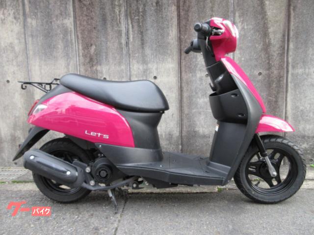 レッツ　２０１８年モデル　マゼンダ　キーシャッター　ワンオーナー車　ＳＥＰエンジン搭載