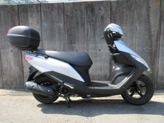 スズキ　アドレス１２５　２０２０年モデル　シルバー　リヤＢＯＸ付き　キーシャッター　大型コンビニフック　ＬＥＤヘッドバルブ