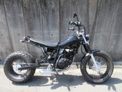 ヤマハ　ＴＷ２００Ｅ　２０００年モデル　ブラック　ロンスイカスタム　２連エンジンクールダクト　カスタムシート　ミニルーカスランプ