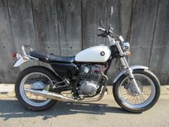 ホンダ　ＣＢ２２３Ｓ　２００８年モデル　ホワイト　キャプトンマフラー　カスタムハンドル　グラブバー　バッグサポート