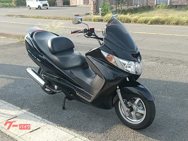 ★お支払総額3.8万円★ スズキ スカイウェイブ250 CJ43A 社外マフラー！ リアボックス付き♪ 社会ハンドル！通勤通学に♪ 関東圏内即日配送可能です！ ☆お支払総額3.8万円☆ スズキ スカイウェイブ250 CJ43A 社外マフラー
