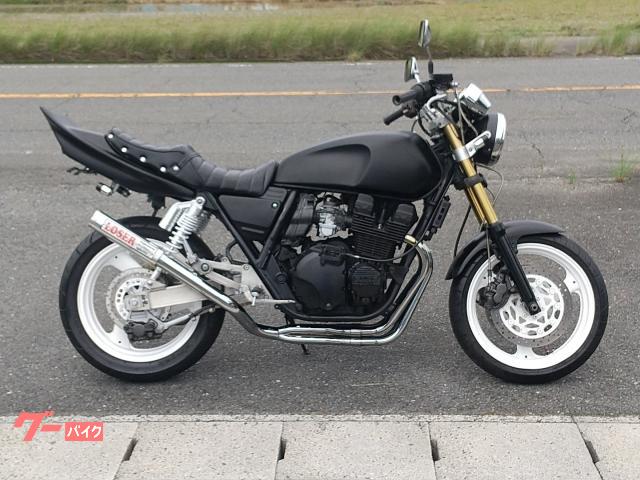 ＸＪＲ４００Ｒ　４ＨＭ　ツッパリ羽根テール　ルーザー管マフラー　コンドルハンドル　タックロールシート　ＢＥＥＴカバーなど