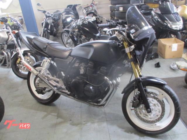 ヤマハ XJR400R 4HM ツッパリ羽根テール ルーザー管マフラー