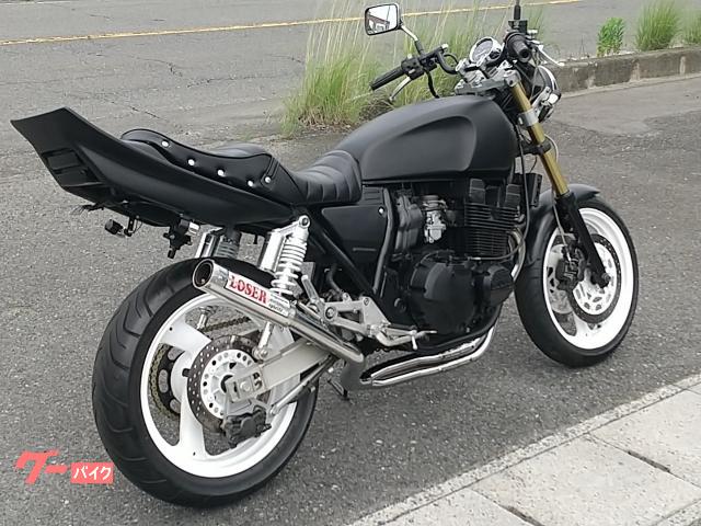 ヤマハ XJR400R 4HM ツッパリ羽根テール ルーザー管マフラー