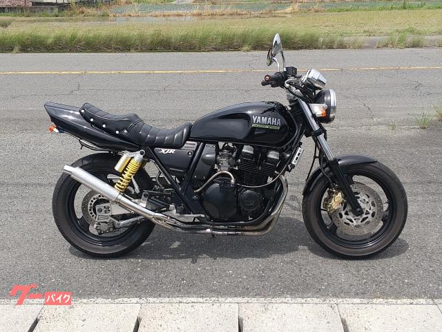 ＸＪＲ４００Ｒ　社外マフラー　タックロールシート　ＬＥＤ　ハンドル　リアフェンダーレス　ウインカー等　ブラック