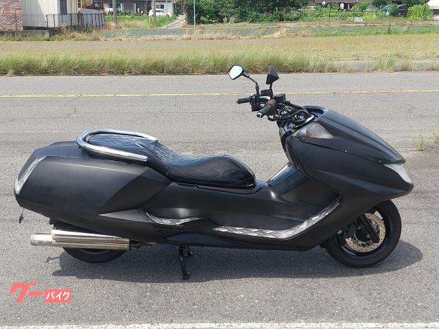 マグザム　ＳＧ１７Ｊ　ＦＩ車　２本出し社外マフラー　フロントマスク　アルミステップボード　マットブラック改