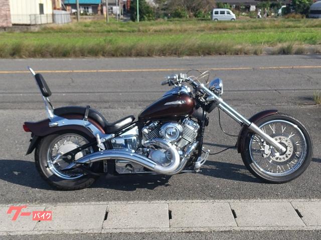ドラッグスター４００　ロングフォーク　トリプルツリー　フォワードコントロール　ベントマフラー　ＣＣバー