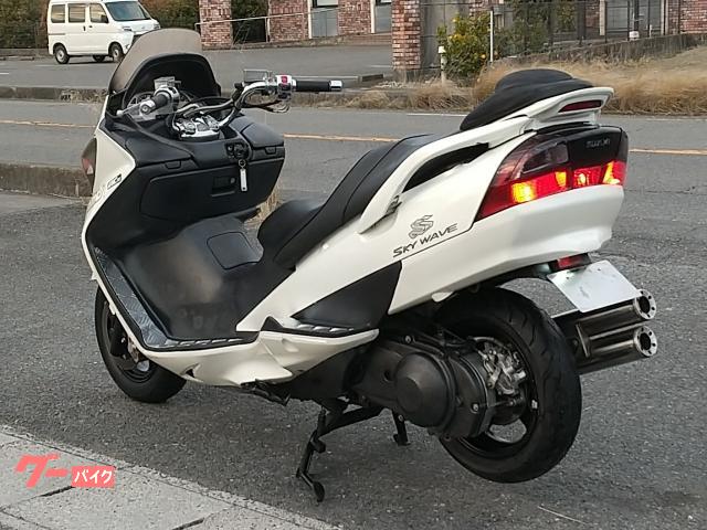 スズキ スカイウェイブ250 SS CJ43A FI車 2本出し社外