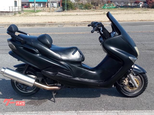 マジェスティ125 FI車 社外マフラー オイル交換 プラグ交換済 マットブラック改