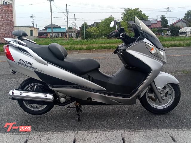 スカイウェイブ２５０　ベーシック　ＦＩ車　社外タンデムバー　オイル交換済　シルバー