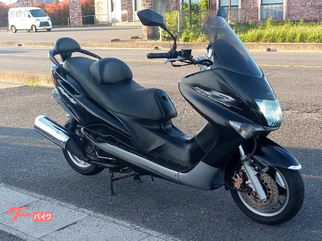 ヤマハ マジェスティ125 FI車 ハンドル改 ハンドルポスト オイル