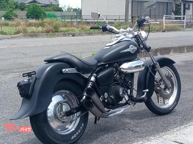 ホンダ MAGNA FIFTY 前後エスカルゴフェンダー改 2本出し