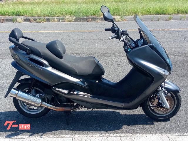 マジェスティ１２５　ＦＩ車　社外マフラー　ハンドル　ハンドルポスト　オイル交換　冷却水入替　ガンメタ