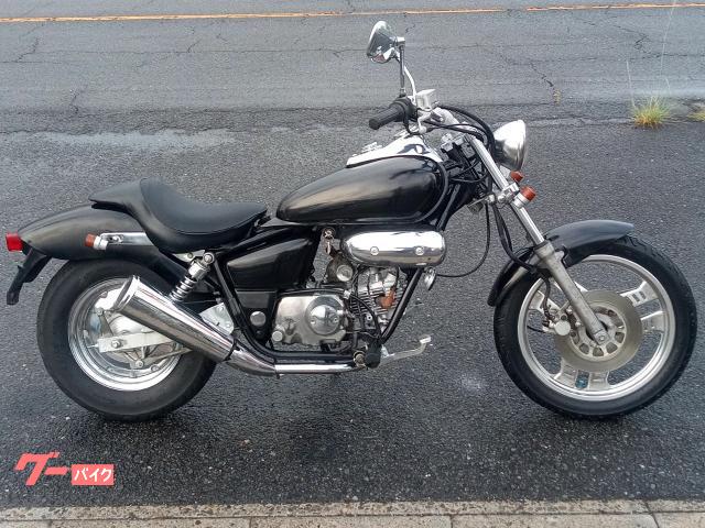 MAGNA FIFTY 4サイクル キャブ車 ウインカー改 バッテリー新品 シート張替え ブラック