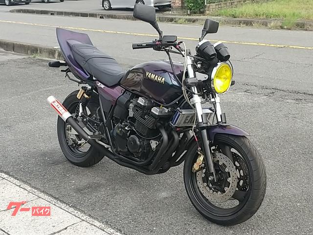 ヤマハ XJR400R 4HM 社外マフラー ツッパリ羽根テール