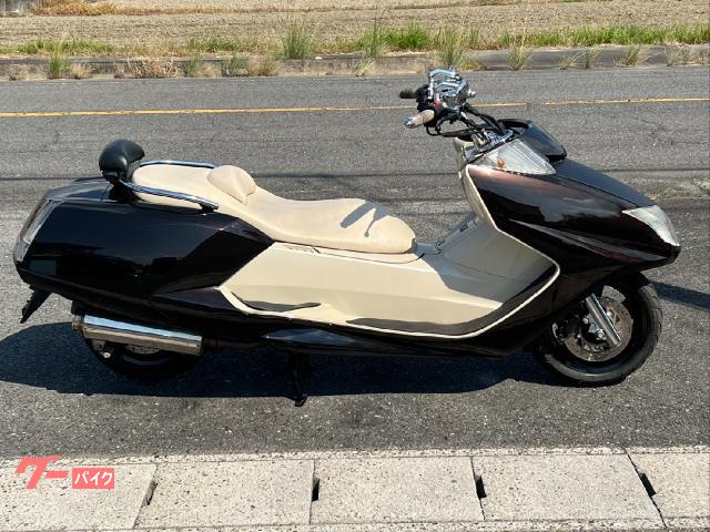 マグザム　ＳＧ２１Ｊ　ＦＩ車　インジェクション　社外マフラー　メッキパーツ　ブラウン