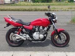 ヤマハ　ＸＪＲ４００Ｒ　４ＨＭ　後期型　社外サイレンサー　タックロールシート　タンデムバー付き　社外リアサス　ピュアレッド