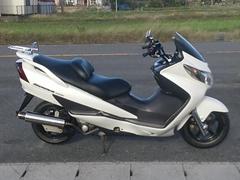 スズキ　スカイウェイブ２５０　タイプＳ　ＦＩ車　ＣＪ４３Ａ　社外マフラー　リアキャリア付　オイル交換　プラグ交換済