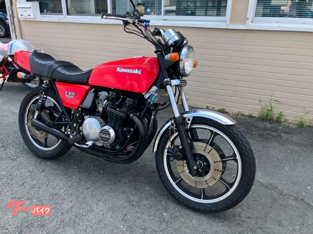 カワサキ Z400FX モリワキマフラー Wディスク仕様 レッド