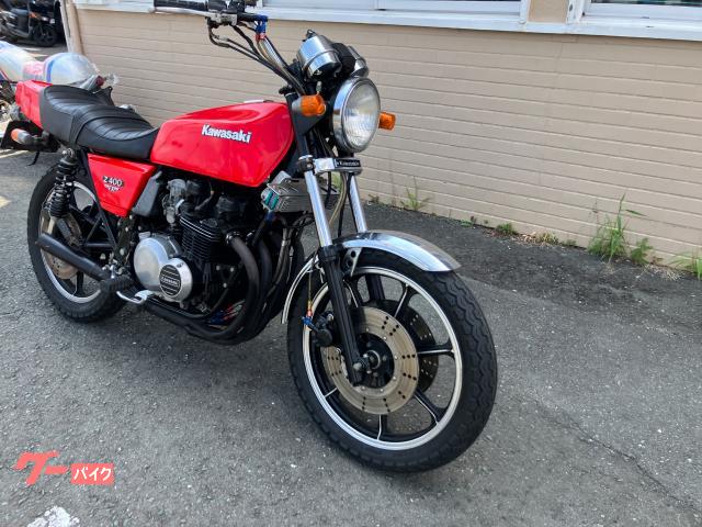 カワサキ Z400FX モリワキマフラー Wディスク仕様 レッド