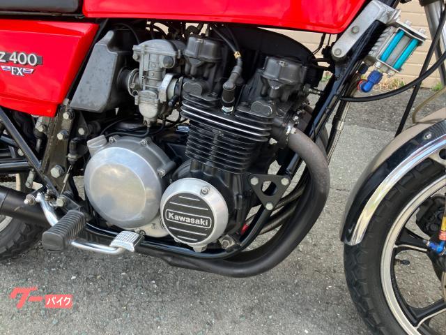 カワサキ Z400FX モリワキマフラー Wディスク仕様 レッド