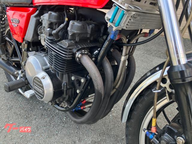 カワサキ Z400FX モリワキマフラー Wディスク仕様 レッド