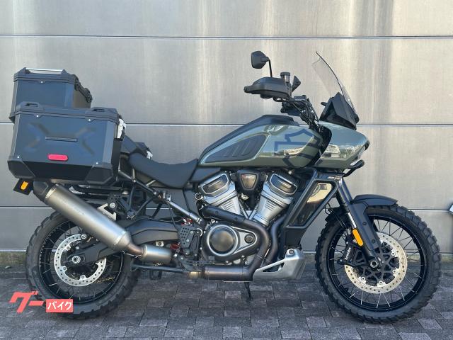 パンアメリカ1250スペシャル ETC ScreaminEagle製車検対応マフラー パニアケース ライザー ブロックタイヤ