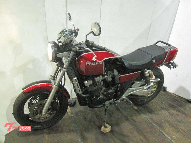 スズキ GSX400インパルス 赤黒 ショート管 新品バッテリー