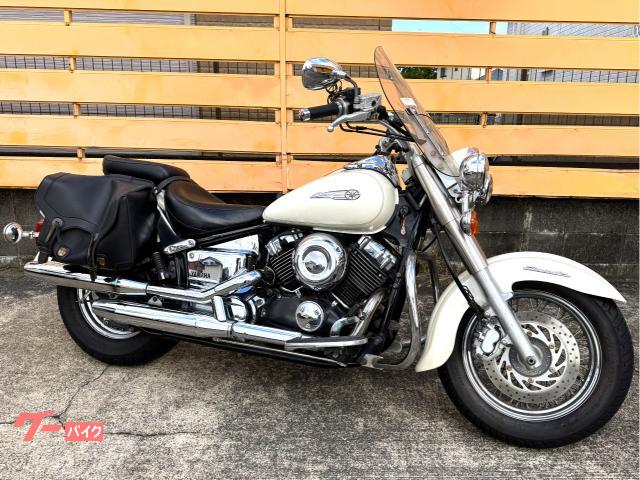 ドラッグスター４００クラシック　純正ＯＰスクリーン＆フォグランプ　ＥＴＣ　サイドバッグ他