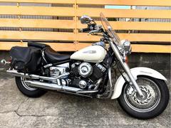 ヤマハ　ドラッグスター４００クラシック　純正ＯＰスクリーン＆フォグランプ　ＥＴＣ　サイドバッグ他