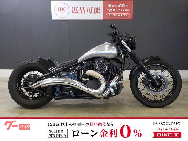 ドラッグスター４００クラシック　アルミタンク　カスタムマフラー