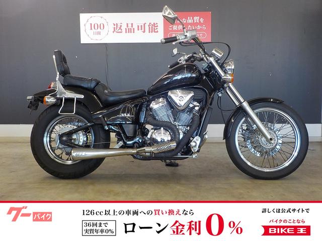 スティード４００　スーパートラップマフラー　サイドバッグサポート