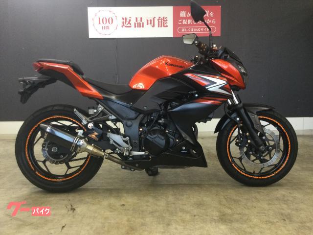 カワサキ Z250 2014年モデル カスタムマフラー ヘルメット