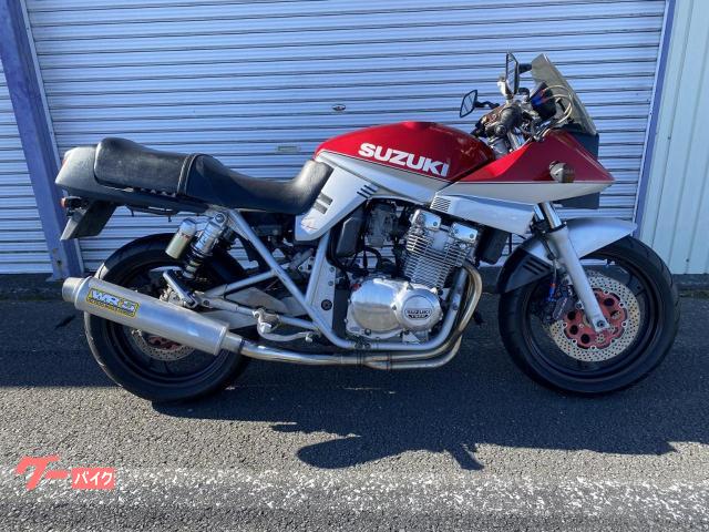 スズキ ＧＳＸ４００Ｓ ＫＡＴＡＮＡ 社外マフラー レッドシルバー｜Ｗｉｎｄ Ｓｏｃｋｓ ウインドソックス株式会社｜新車・中古バイクなら【グーバイク】