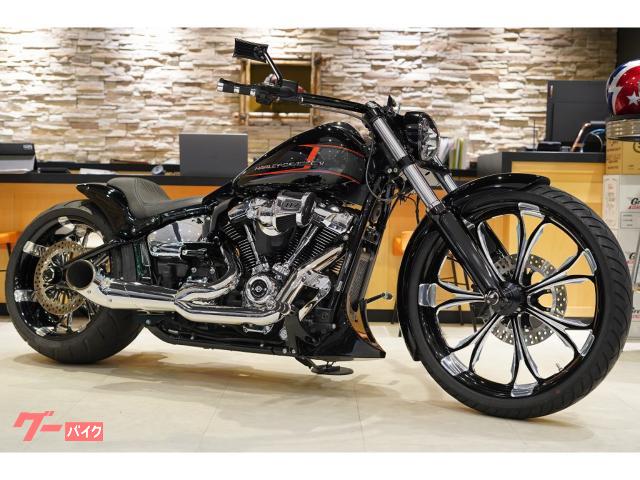 ＦＸＢＲ　ソフテイル　ブレイクアウト　２３インチＰＭホイール　社外マフラー　Ｔ−ＭＡＮ００１カム　ＥＣＭチューニング済み