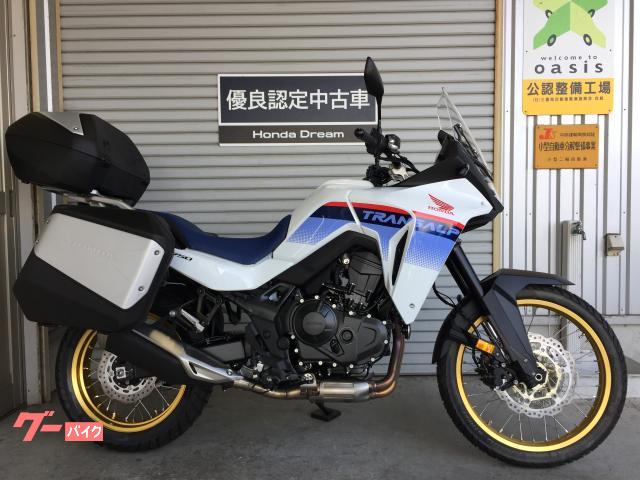 ＸＬ７５０トランザルプ　Ｈｏｎｄａ　Ｄｒｅａｍ優良認定中古車　登録済み未使用車　純正パニアケース　純正トップボックス