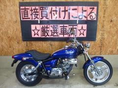 ホンダ　ＭＡＧＮＡ　ＦＩＦＴＹ　ブルー／ホワイトライン　前後タイヤ新品付き　ＪＭＣＡマフラーカスタム　スラッシュカットマフラー