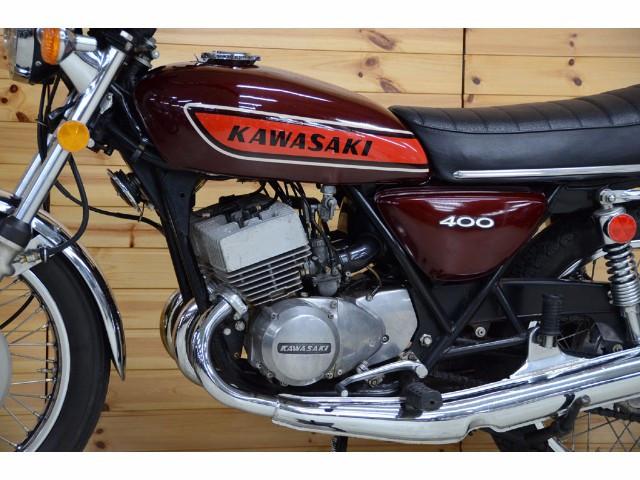 KAWASAKI カワサキ 400SS バイク 400cc OH カスタム BEET ショットガンチャンバー 希少 メッキ 中型 旧車 中古 宮城 KAWASAKI カワサキ 400SS バイク 400cc OH カスタム BEET ショットガン