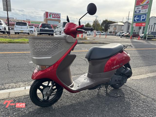 レッツⅡ　2スト　シャッターキー付　タイヤ前後バリ山　前カゴ付 レッツⅡ 2スト シャッターキー付 タイヤ前後バリ山 前カゴ付 スズキ