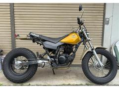 ヤマハ　ＴＷ２００Ｅ　スーパートラップマフラー　ロングスイングアーム装着