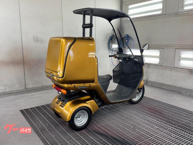 ホンダ ジャイロキャノピー 4st カスタムカラー ゴールド 前カゴ