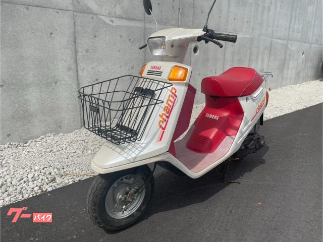 チャンプ　５４Ｖ　　白、赤色　２スト　リアタイヤ新品　純正オプション多数　バッテリー新品