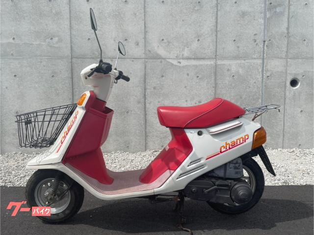 ヤマハ チャンプ 54V 白赤色 2スト リアタイヤ新品 純正オプション