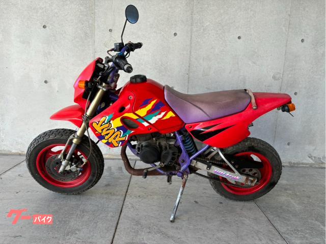 カワサキ KSR80 6年不動 MX080B-018 福岡市南区 ジャンクレストアベース カワサキ カワサキ KSR－II MX080B 2ST 赤色 バッテリー