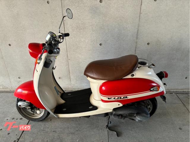 ヤマハ ビーノ スポーツ 5AU 2スト キャブ車 赤白 バッテリー新品